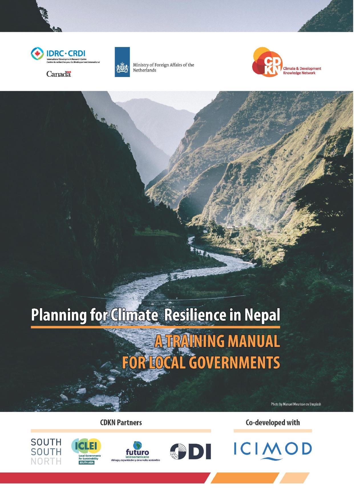 Planning for climate resilience in Nepal: A training manual for local governments