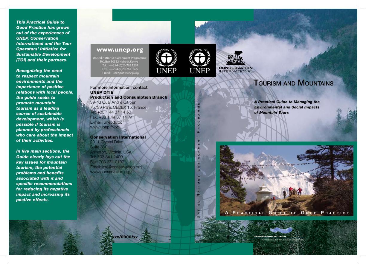 Tourism and mountains: A practical guide to managing the environmental and  social impacts of mountain tours | HimalDoc