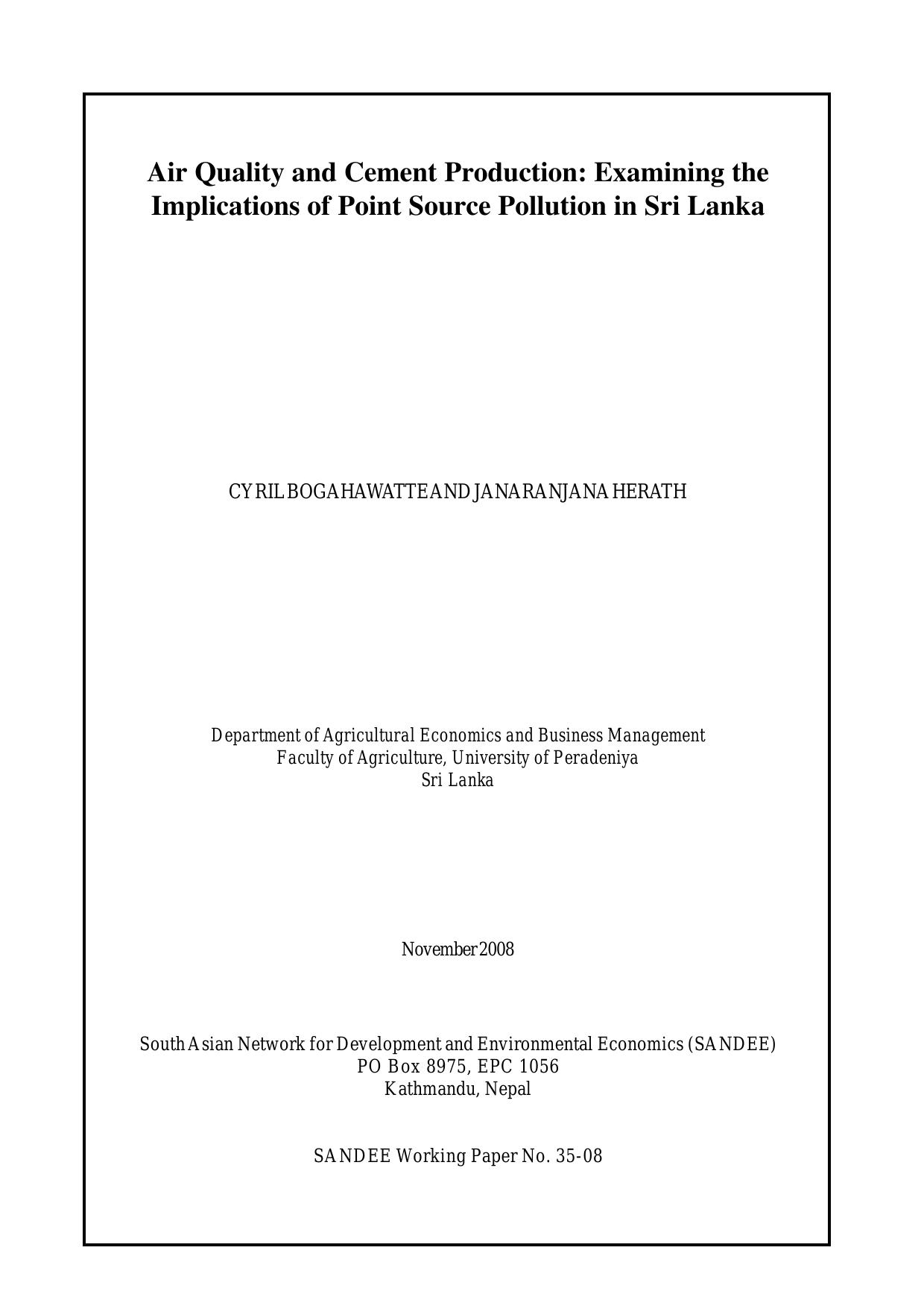 The Economics of Air Pollution • FREE NETWORK