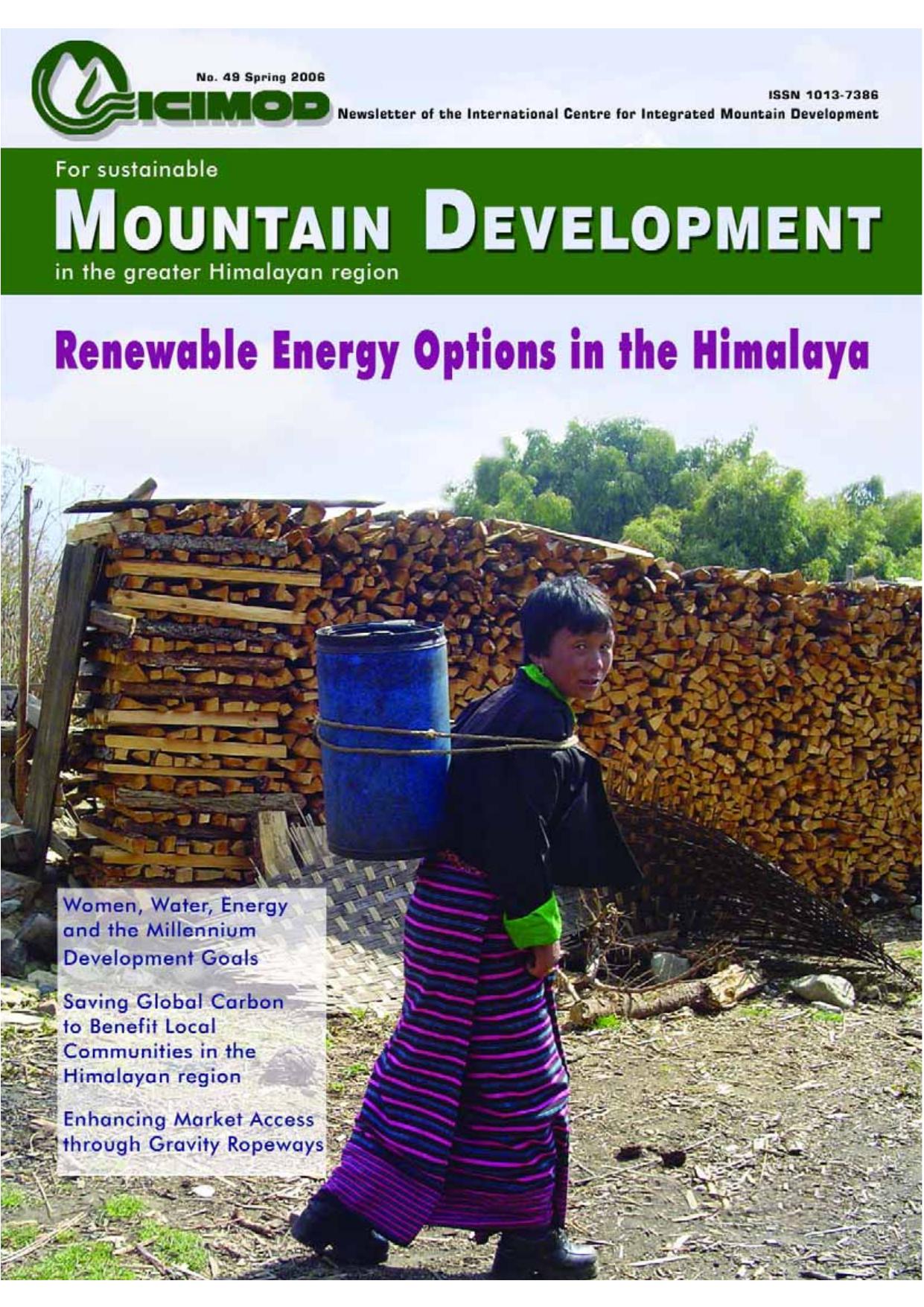 Renewable Energy Options in the Himalaya; Spring (No. 49)